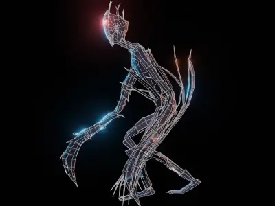 Hunter Monster Rock Free low-poly 3D model