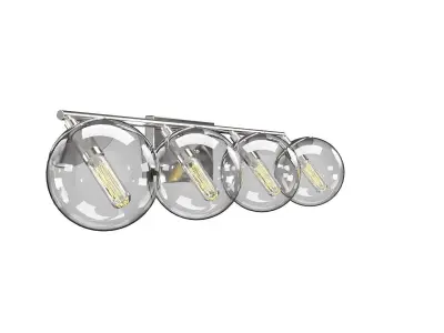 Mod 4-light Bath Vanity Wall Light P2857 3D model