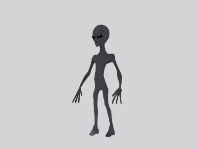 ALIEN DONE IN THE BLENDER 3D model