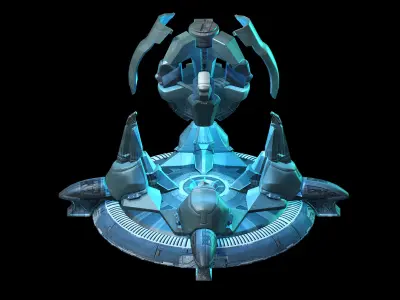 Future world - sea state tree 3D model