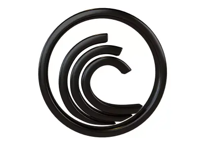 BitTorrent Coin v1 004 Low-poly 3D model