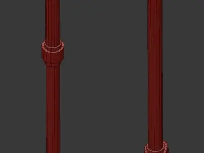 Cityscape Large Linear Pendant 3D model