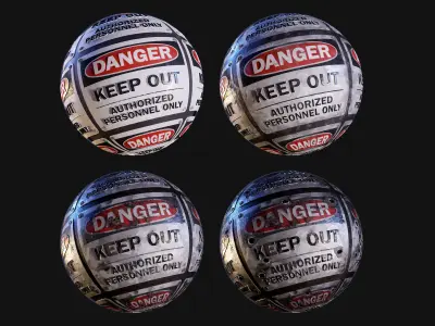 20 Signage Seamless PBR Textures Pack Texture