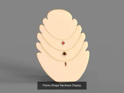 Bamboo Jewelry Displays 3D Model Pack