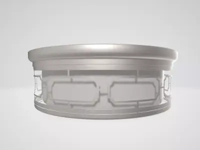 LED ceiling lamp Low-poly 3D model
