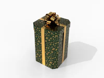  Gift Boxes - Vertical Variety with Glossy Ribbon Rosette 