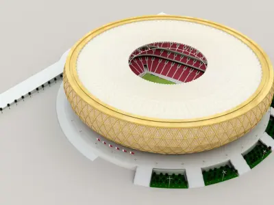 Lusail Qatar Stadium 2022 3D model