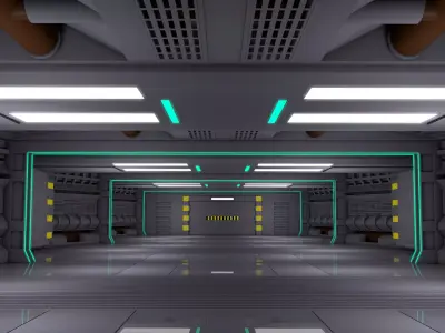 Sci Fi Interior 3D model