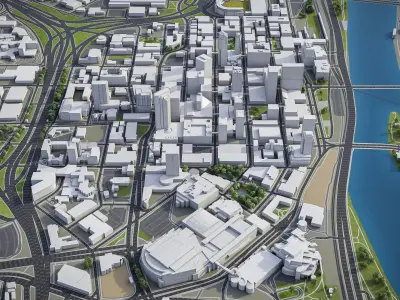 Saint Paul Low-poly 3D model