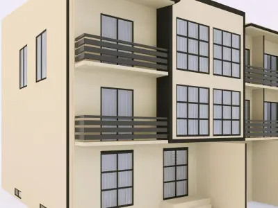 modern Townhouse 2 3D model