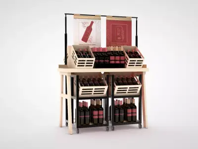 liquor display stand 3D model