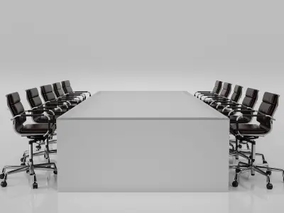  Conference Meeting Room Furniture 05 3D model