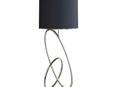 Black Table Lamp 3D model
