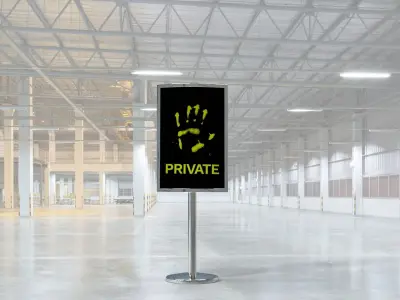 Metallic Stand or Plastic V2 PBR Low-poly 3D model