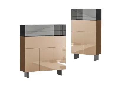 36e8 Glass Sideboard 06 3D model
