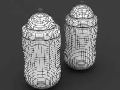 Baby Bottle 04 Low-poly 3D model