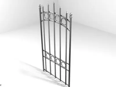 Steel Gate Type 3 3D model