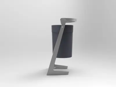 Trash Can - Urban Furniture Collection 3D model