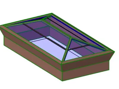Pyramid shaped Skylight 3D model