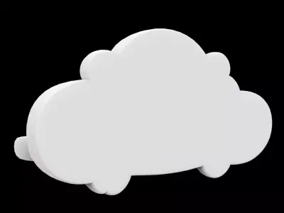 Cloud Floating Shelf 3D Print Model 3D print model