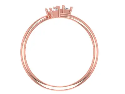 Women Light Weight Band Ring 3D print model 33