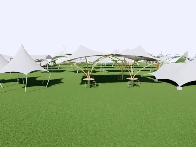 Tensile Structures Collection -A16 3D model