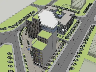 vacation spot-Resort-Fashion Leisure Hotel-0191 3D model
