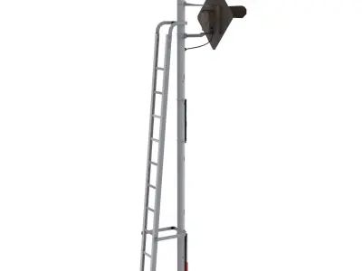 Train Traffic Light 11 3D model