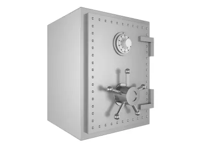 Steel Bank Safe 3D model