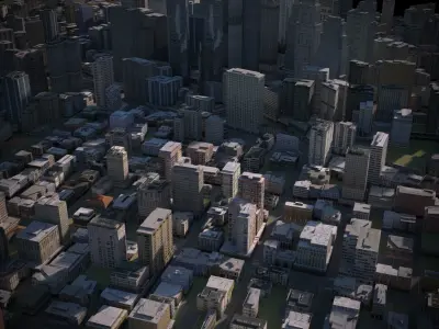 City 13 Low-poly 3D model