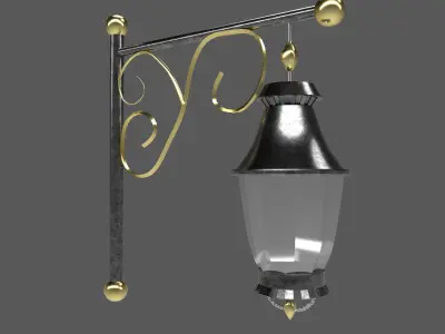 lamp street 3D model purchase