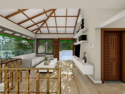 Modern House Asia 2-With Interior 3D model