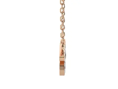 Virgo Zodiac Pendant Necklace 3dm stl render detail 3D print model