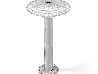 Exterior Standing Lamp 3D Model 3D model