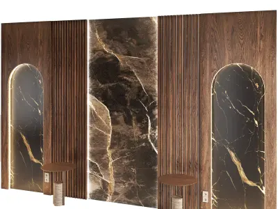 Headboard 01 3D model