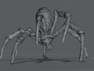 Mandolorian Ice Spider from Mandalorian - 3 poses 3D print model