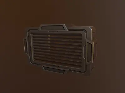 Sci Vi Air Vent Low-poly 3D model