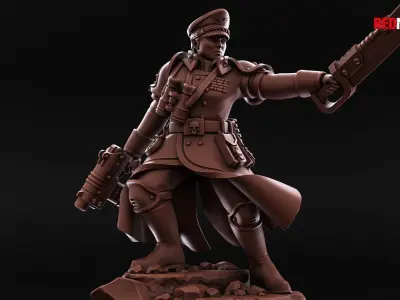Shock Troops - Female Officer of the Imperial Force 3D print model