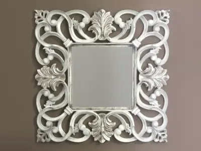 Nabucco ornate wall mirror 3D model
