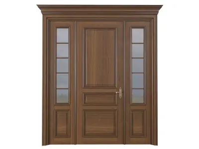  Entrance exterior front classic door Outdoor External Doors  3D model