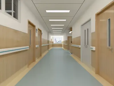 Hospital Interior 01 3D model
