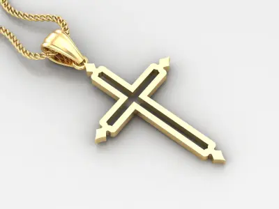 Cross Light Gold 4CP040 3DM STL 3D print model