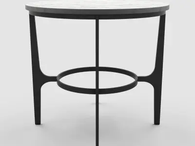 Bernhardt - Avondale Round Metal End Low-poly 3D model