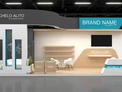 3d exhibition booth 3D model