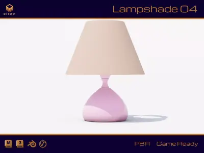 Lampshade 04 Low-poly 3D model