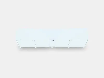 BESTA TV bench with doors and drawers 3 Low-poly 3D model