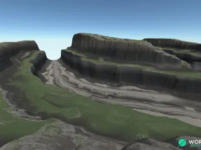 Plateau River 05 3D model