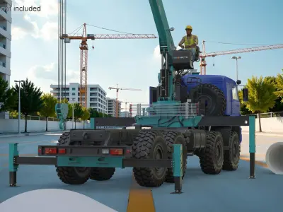  Hyundai Crane Equipment on Kamaz Truck with Operator 