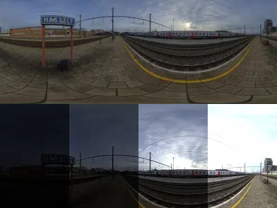 Train Station 3D model