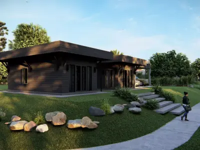 Casa Scene-villa-modern house 3D model